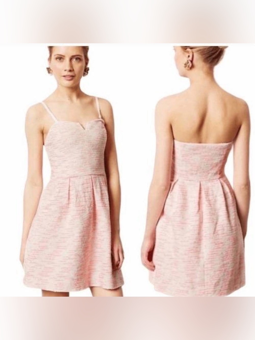 Moulinette Soeurs Cocktail Mini Dress Removable Straps, Size 6